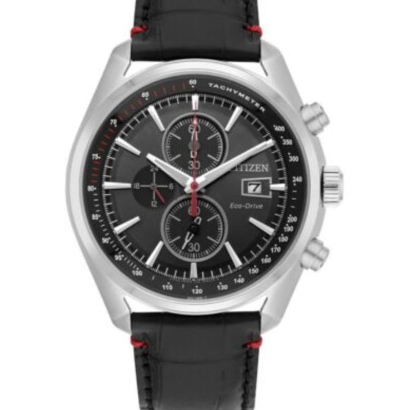 Citizen Eco Chronograph Black 43mm Watch - Picture 1 of 4